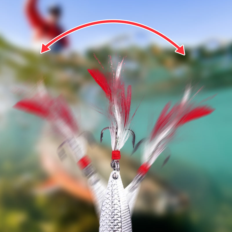 Realistic 3D floating fishing lure set with 3 hooks