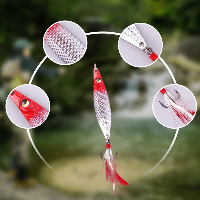 Realistic 3D floating fishing lure set with 3 hooks