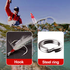 Realistic 3D floating fishing lure set with 3 hooks