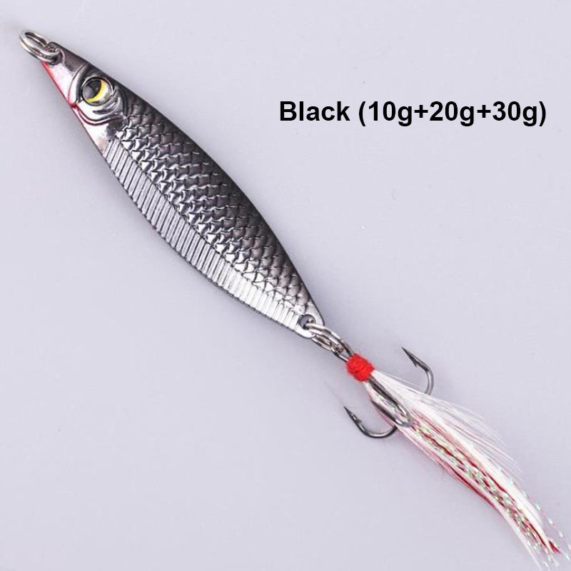 Realistic 3D floating fishing lure set with 3 hooks