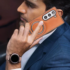 Premium PU leather magnetic case with stand for Samsung Fold 3/4/5/6