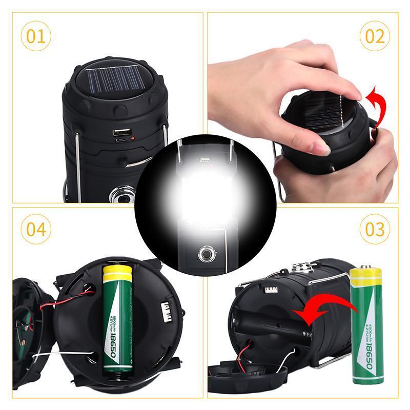 FlameLite – The 3-in-1 Camping Lantern with Flame Effect