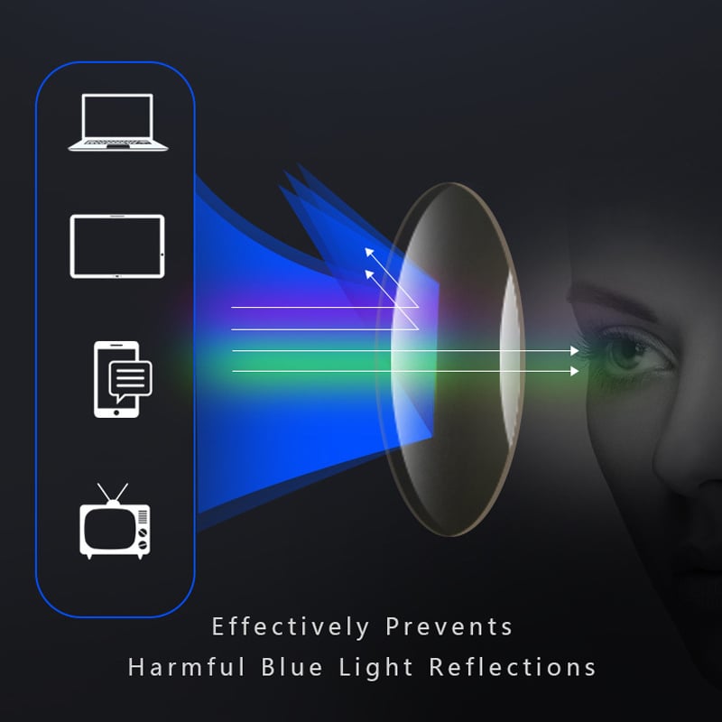 Sports glasses for men with ultra-light lenses against blue light and presbyopia