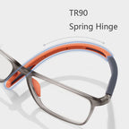 Sports glasses for men with ultra-light lenses against blue light and presbyopia