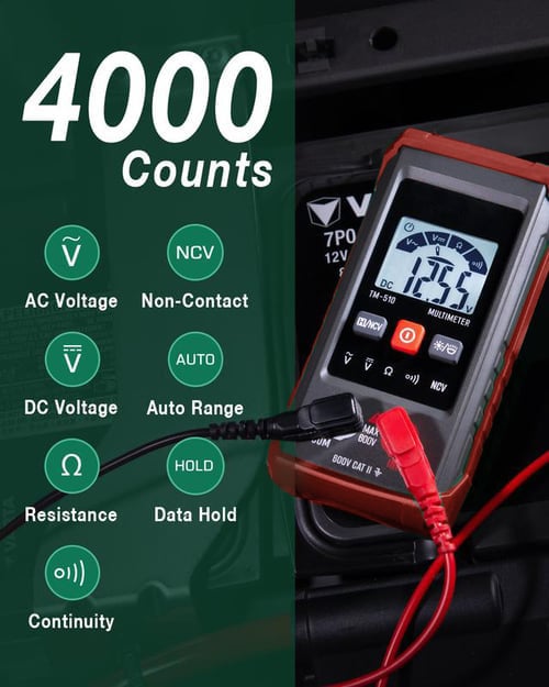 Fully automated intelligent digital multimeter with anti-burning