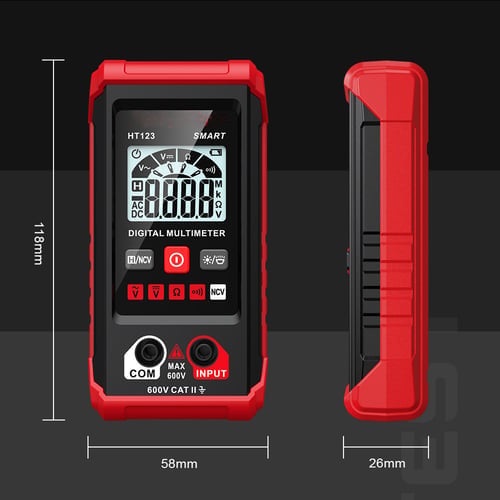 Fully automated intelligent digital multimeter with anti-burning