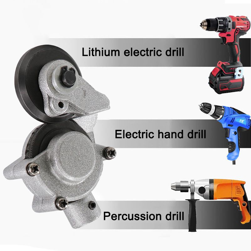 Electric drill for cutting metal sheets