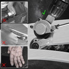 Electric drill for cutting metal sheets