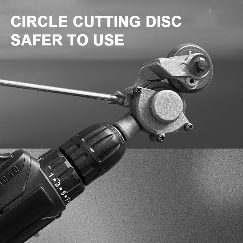 Electric drill for cutting metal sheets