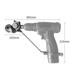 Electric drill for cutting metal sheets