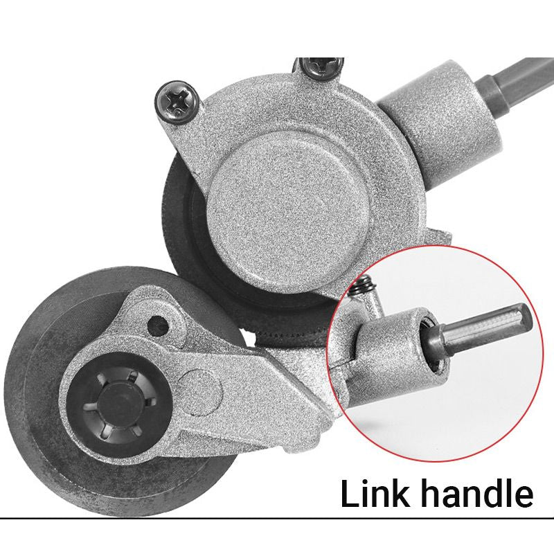 Electric drill for cutting metal sheets