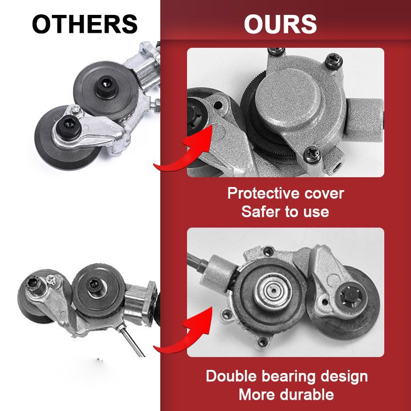 Electric drill for cutting metal sheets