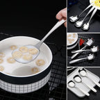 Square spoon in stainless steel