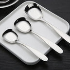 Square spoon in stainless steel