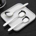 Square spoon in stainless steel