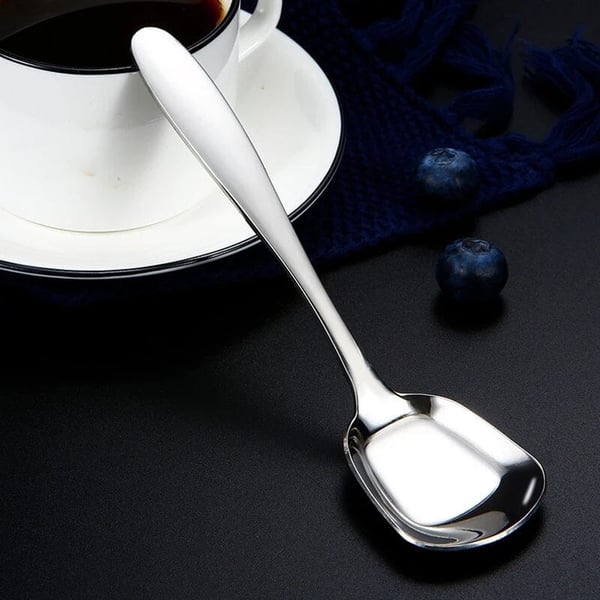 Square spoon in stainless steel