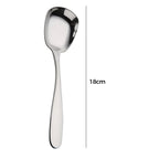 Square spoon in stainless steel