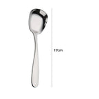 Square spoon in stainless steel