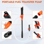Portable electric transfer pump for versatile use