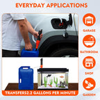 Portable electric transfer pump for versatile use