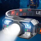 Smart adjustable rechargeable sensor headlamp