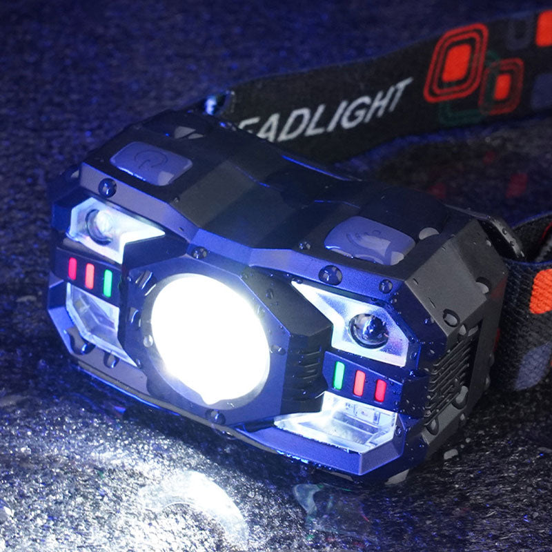 Smart adjustable rechargeable sensor headlamp