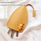 Creative retractable, cute car keychain case with large capacity