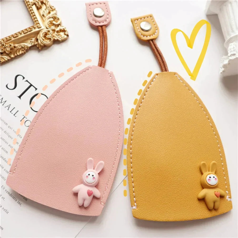 Creative retractable, cute car keychain case with large capacity