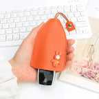 Creative retractable, cute car keychain case with large capacity