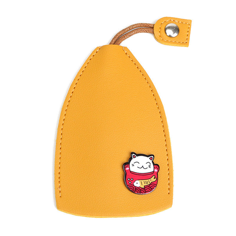 Creative retractable, cute car keychain case with large capacity