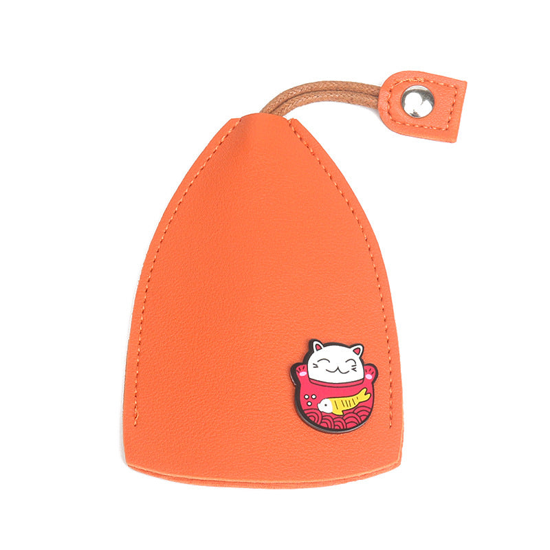 Creative retractable, cute car keychain case with large capacity