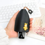 Creative retractable, cute car keychain case with large capacity