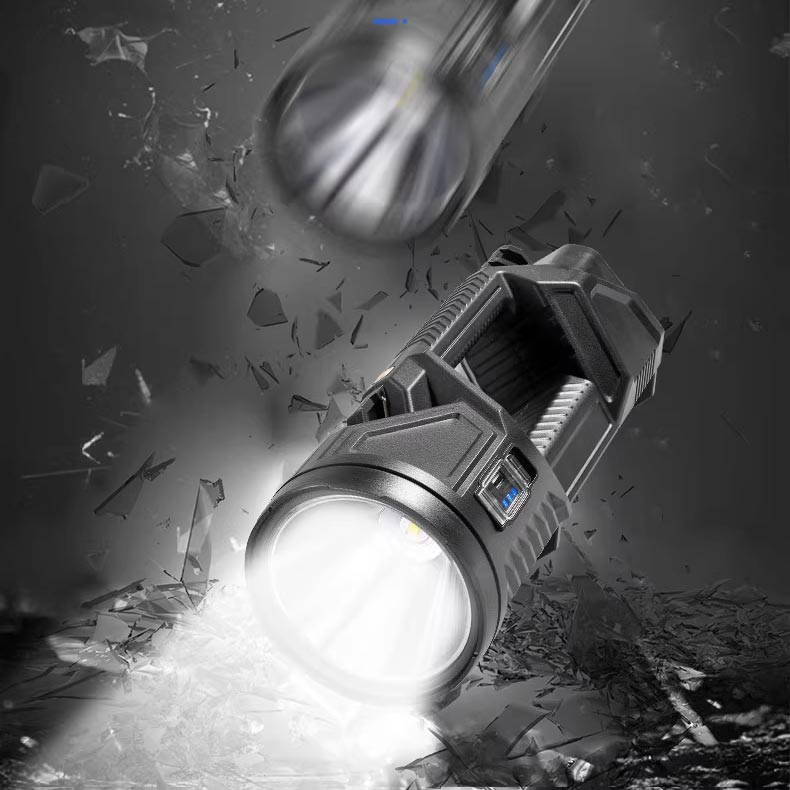 Super Bright Double Head Spotlight portable flashlight