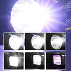 Super Bright Double Head Spotlight portable flashlight