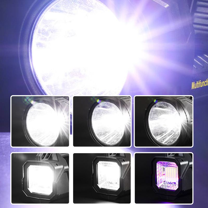 Super Bright Double Head Spotlight portable flashlight
