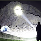 Super Bright Double Head Spotlight portable flashlight