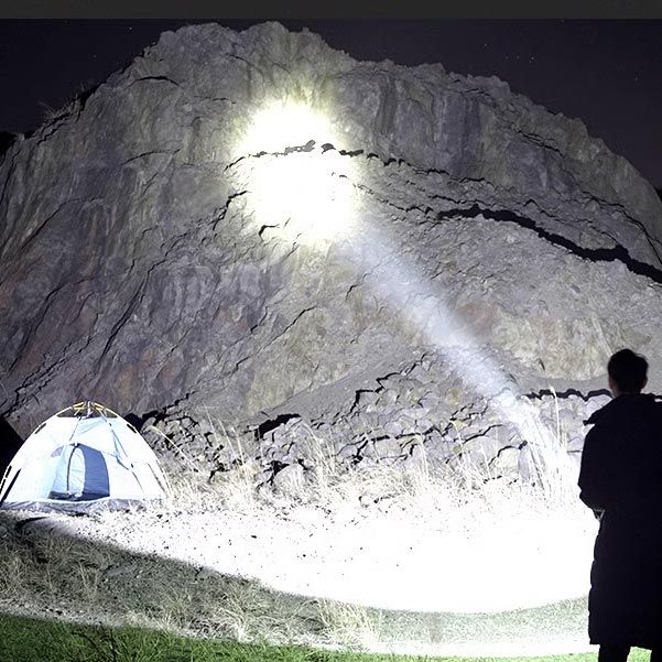 Super Bright Double Head Spotlight portable flashlight