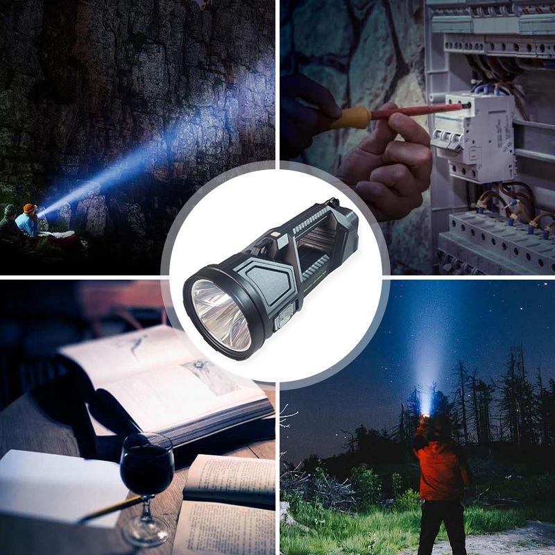 Super Bright Double Head Spotlight portable flashlight