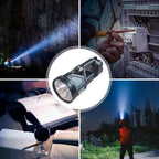 Super Bright Double Head Spotlight portable flashlight