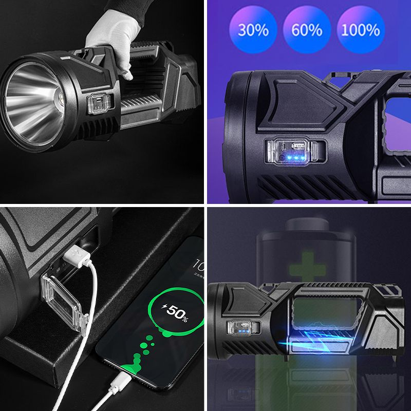 Super Bright Double Head Spotlight portable flashlight