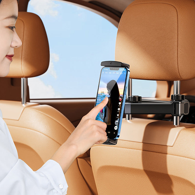 Tablet holder for headrest in car