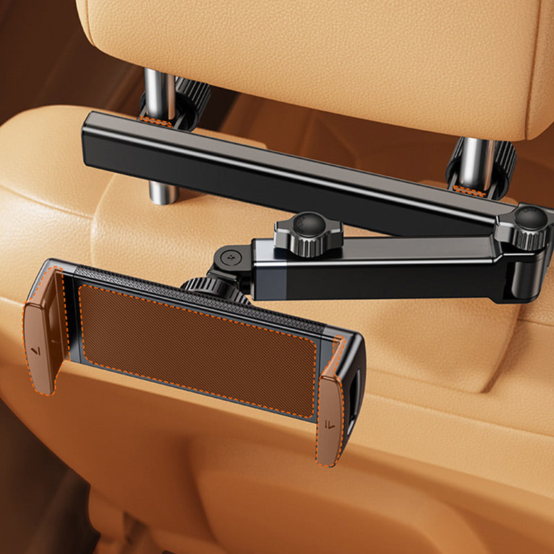 Tablet holder for headrest in car