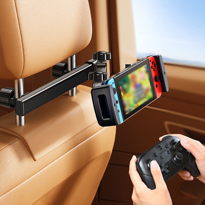 Tablet holder for headrest in car