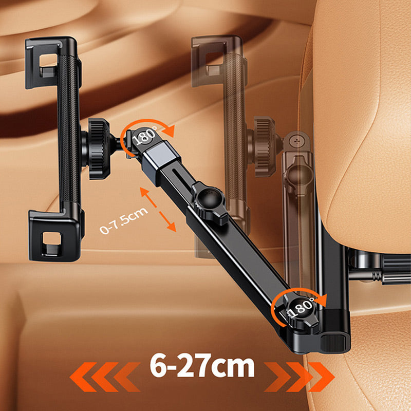 Tablet holder for headrest in car