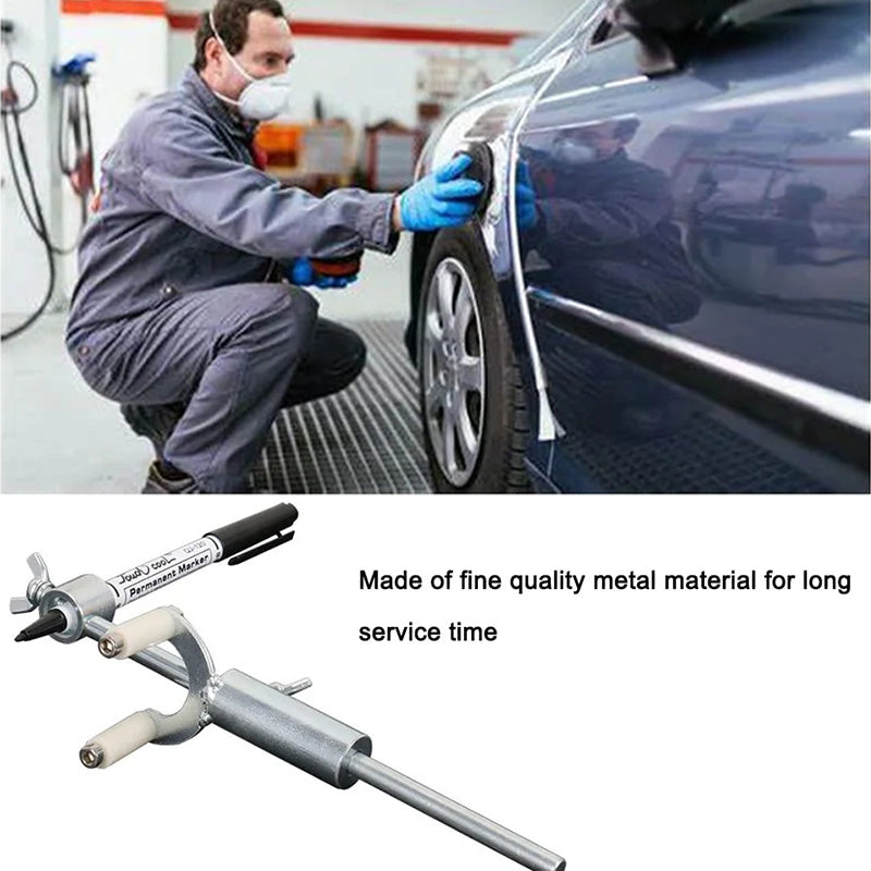 Tools for repairing dents in the car's fender extension