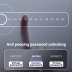 Fingerprint Smart door lock handle with Bluetooth APP control