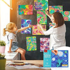 Marbling of watercolor paint for art