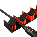Wall-mounted fishing rod holder