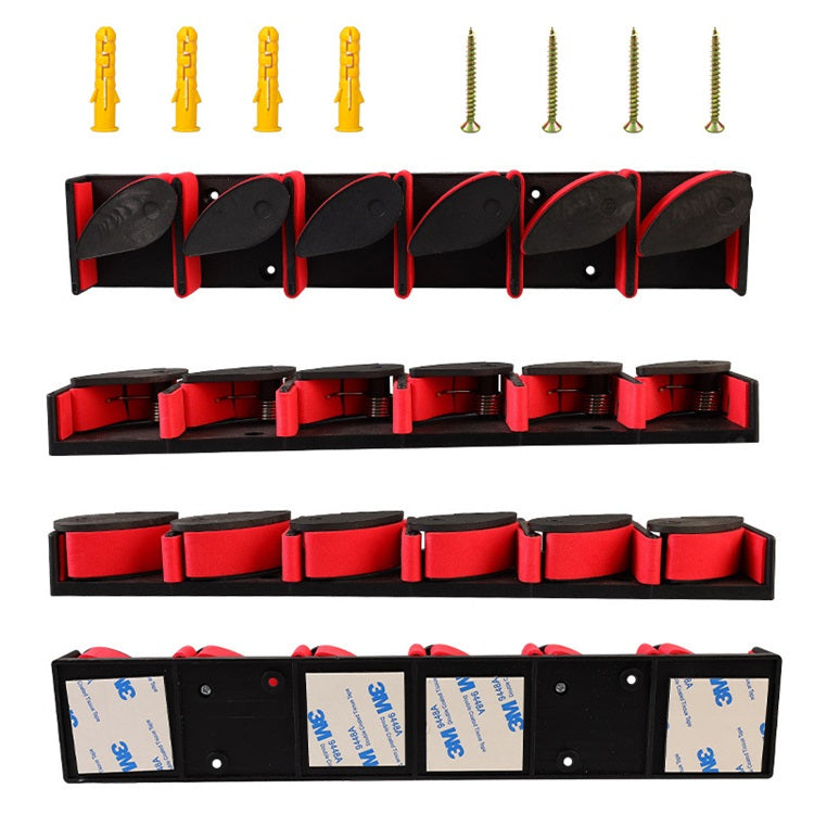 Wall-mounted fishing rod holder