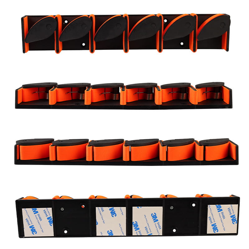 Wall-mounted fishing rod holder